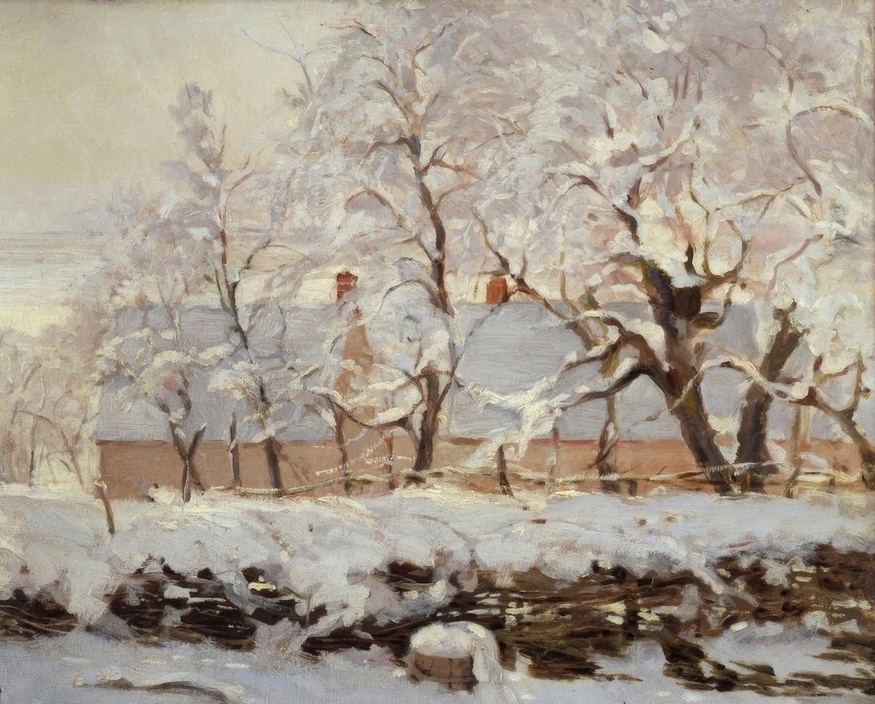La pie (The Magpie) av Claude Monet