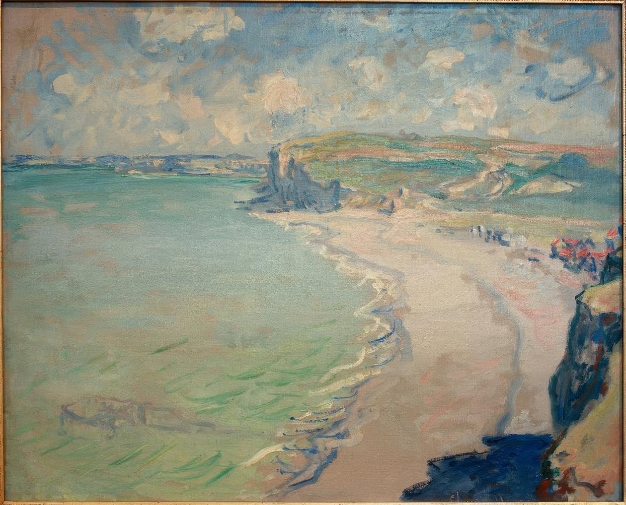Pourville-stranden (Der Strand von Pourville) av Claude Monet