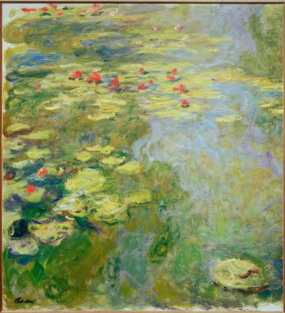 The Water Lily Pond (venstre del) av Claude Monet