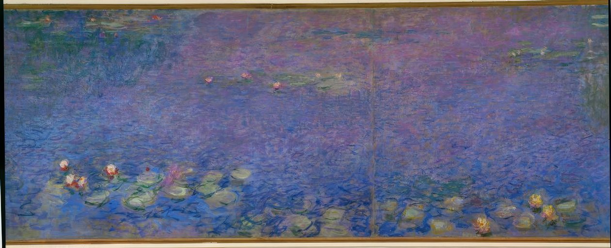 Vannliljedammen uten piler, morgen av Claude Monet