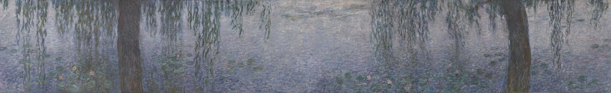 Den klare morgenen ved piletrærne av Claude Monet