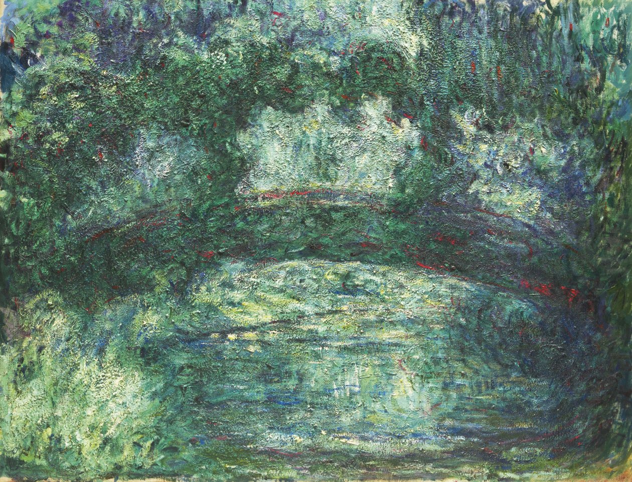 Den japanske broen av Claude Monet