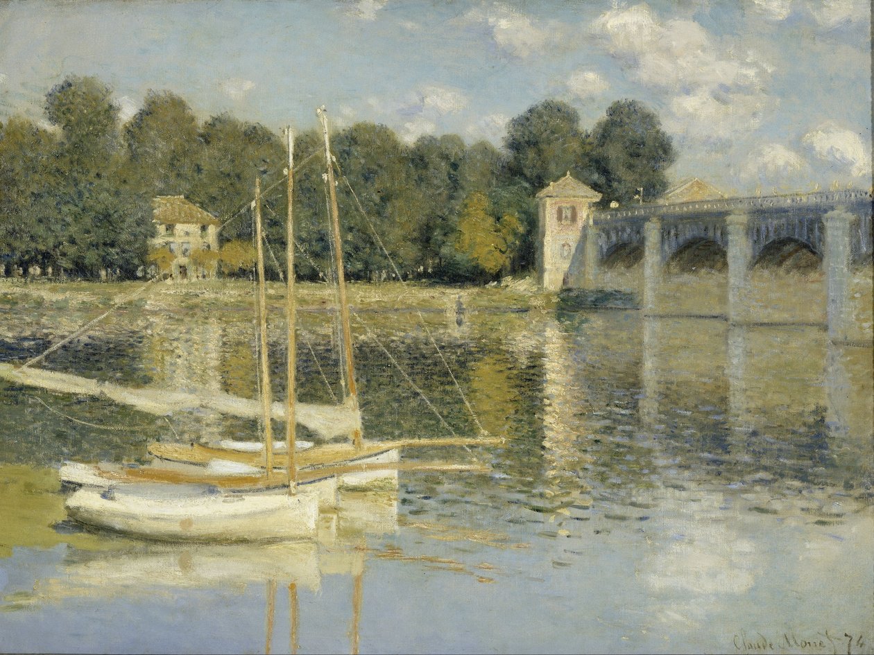 Argenteuil-broen av Claude Monet