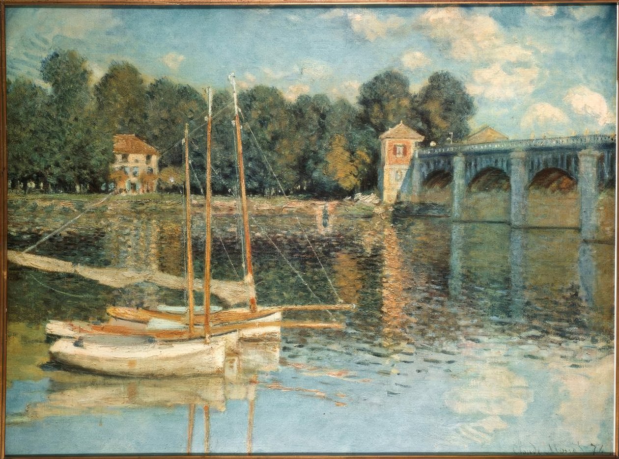 Argenteuil-broen av Claude Monet