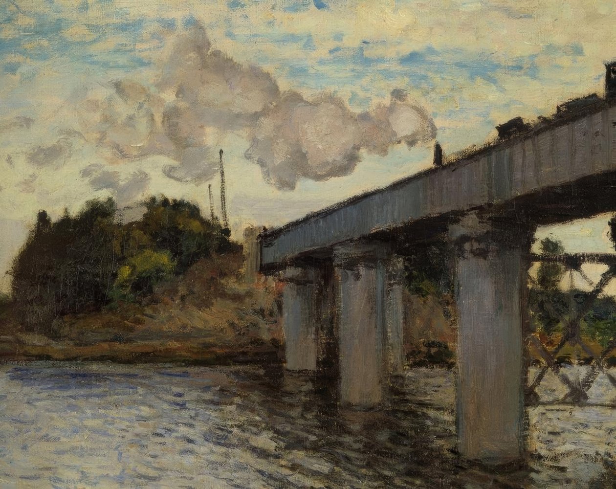 Jernbanebroen ved Argenteuil av Claude Monet