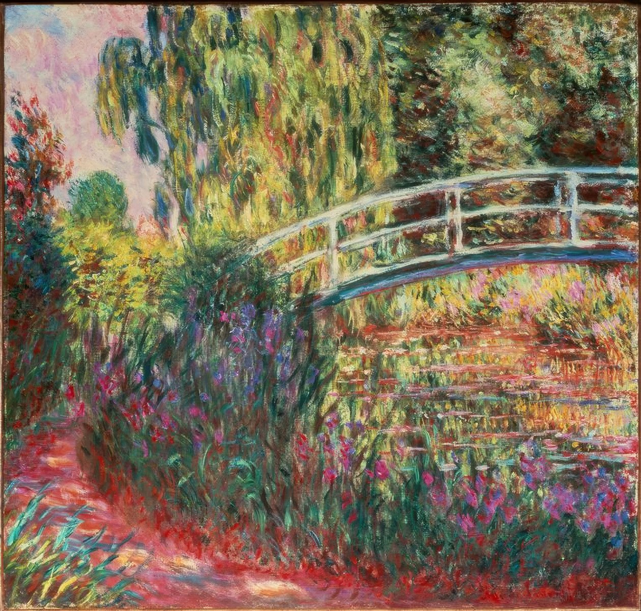 Den japanske broen av Claude Monet