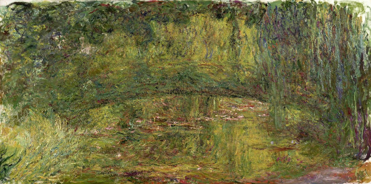 Den japanske broen Japansk bro av Claude Monet