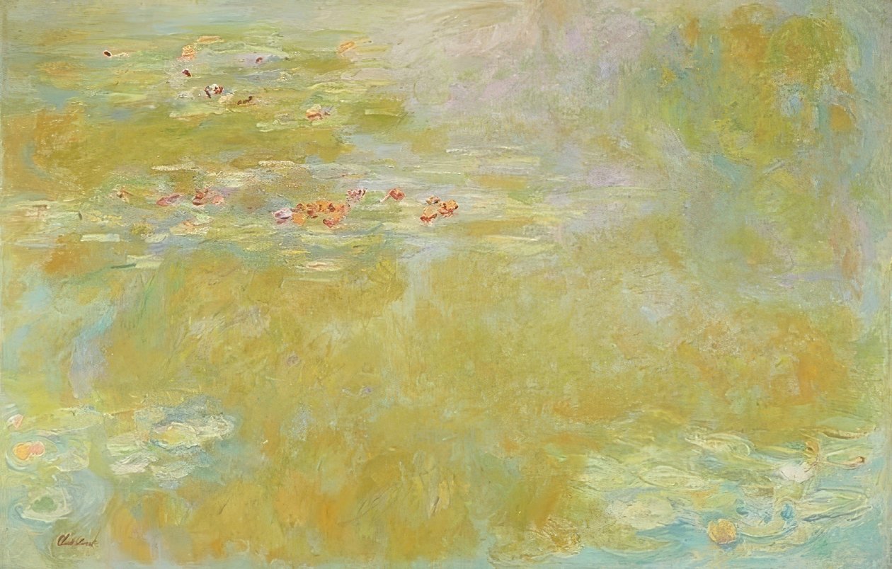 Le bassin aux nymphéas (vannliljedammen). Rundt 1916 av Claude Monet