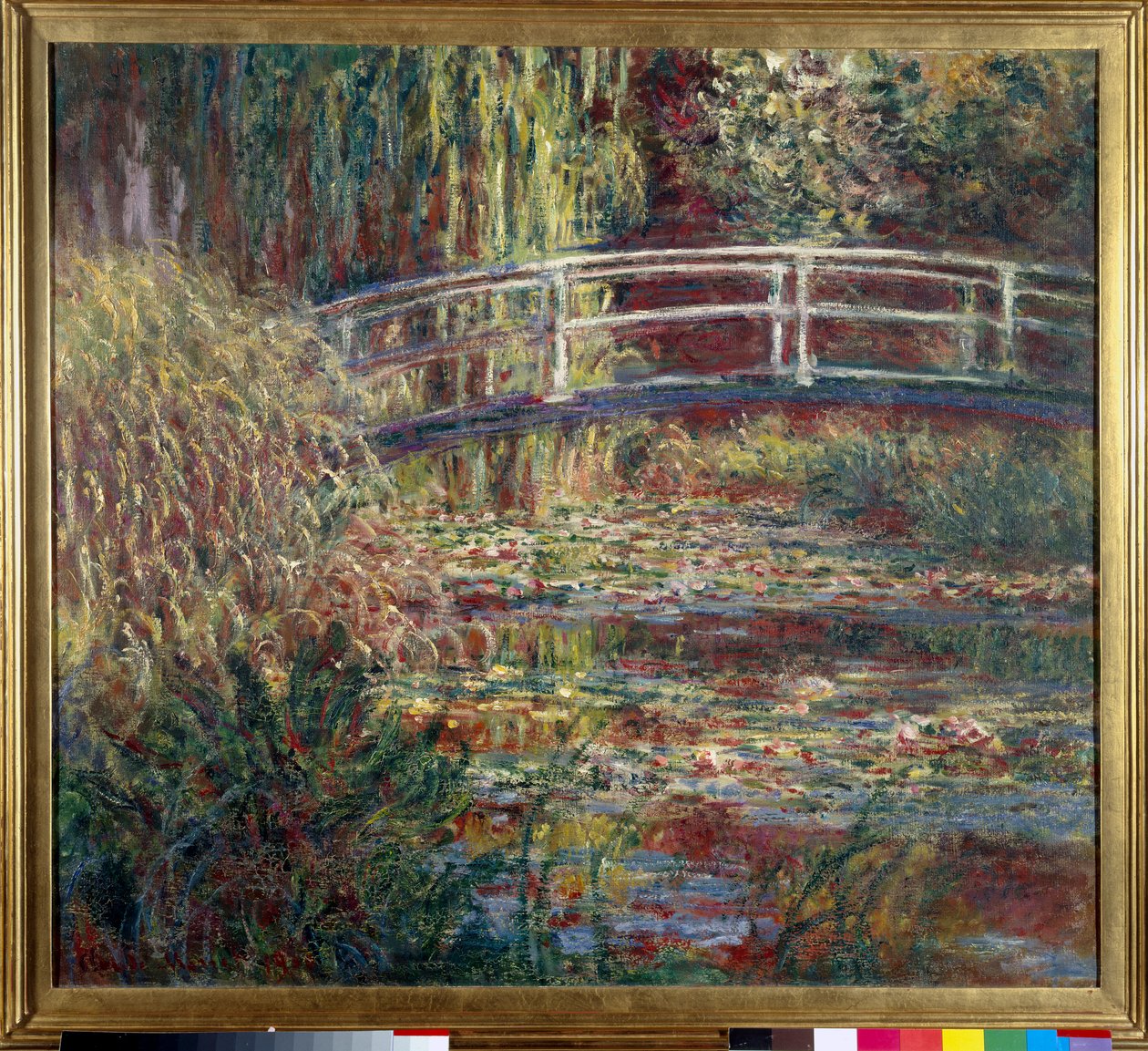 Le bassin aux nympheas, harmonie rose Maleri av Claude Monet (1840-1926) 1900 Søn. 0,89 x 1,00 m Paris, musee d