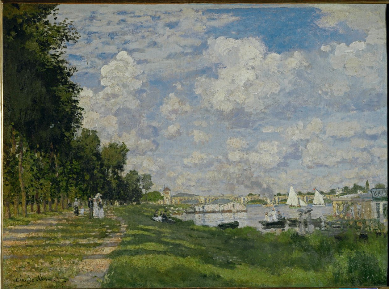 Argenteuil-bassenget (olje på lerret) av Claude Monet