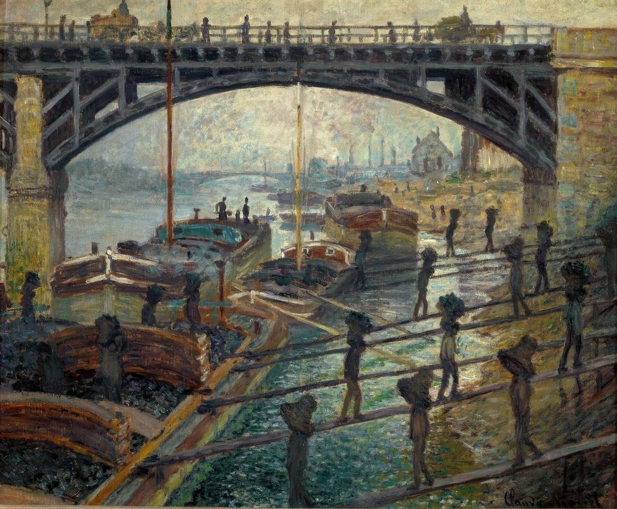 Kulllastere (Die Kohlenträger) av Claude Monet