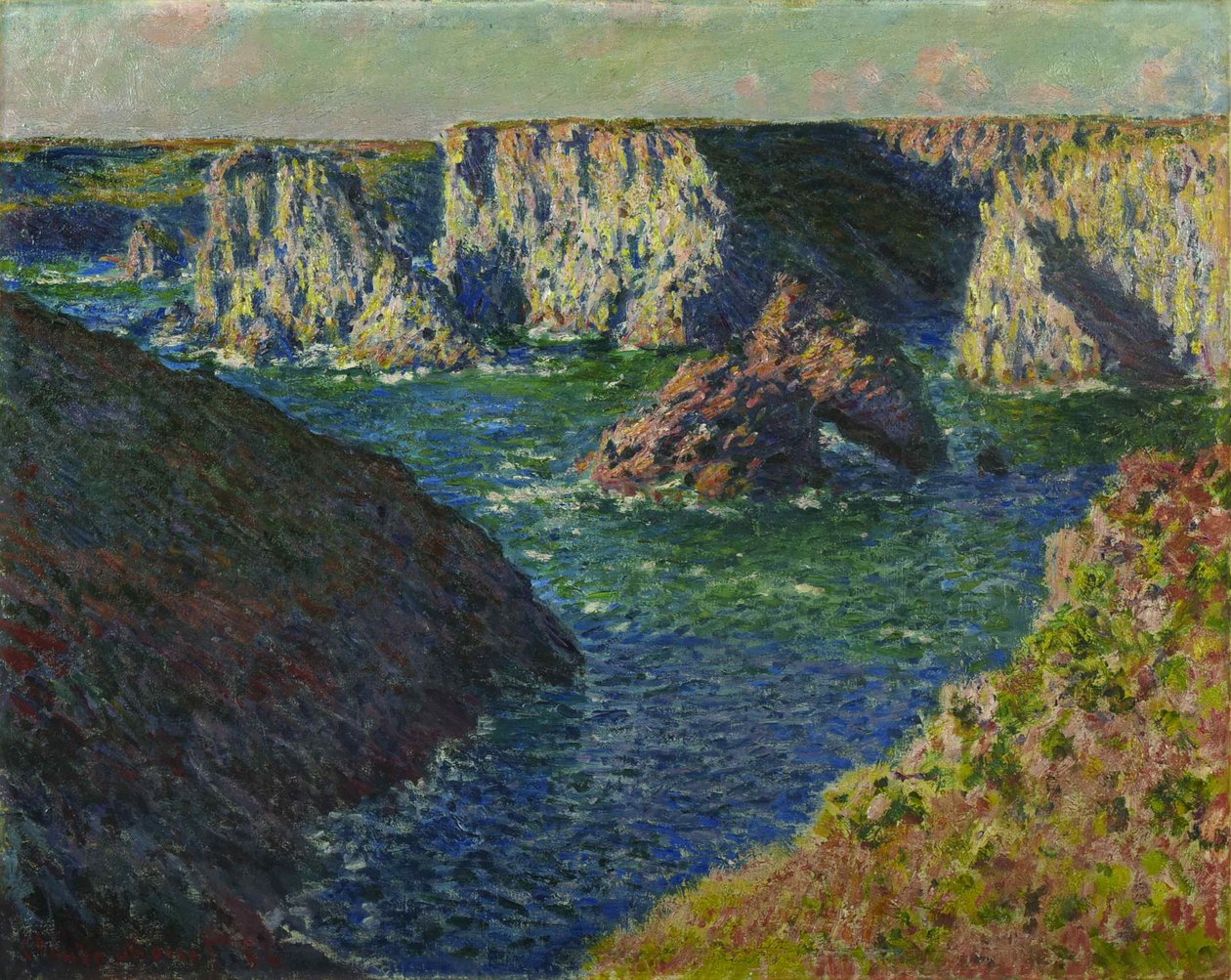 Bergartene i Belle-Ile Bergartene i Belle-Ile, 1886. av Claude Monet