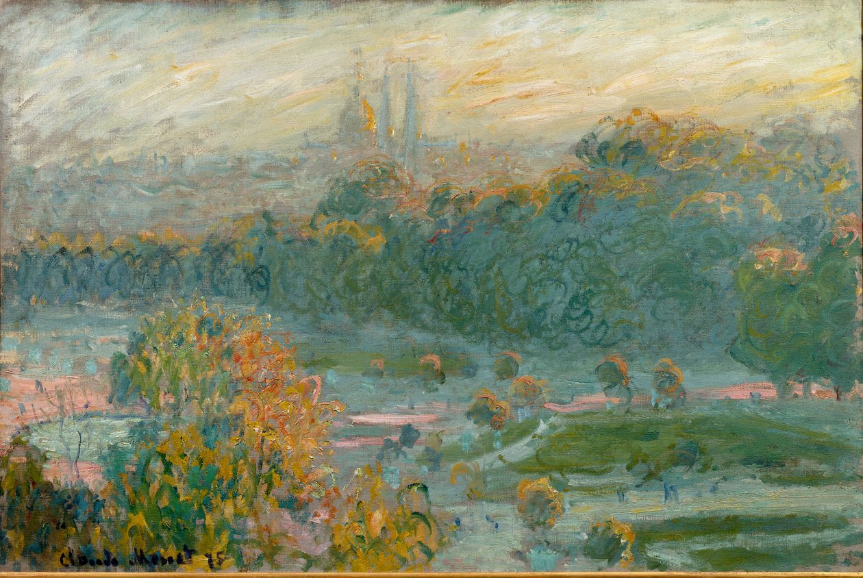 Les Tuileries, studie av Claude Monet