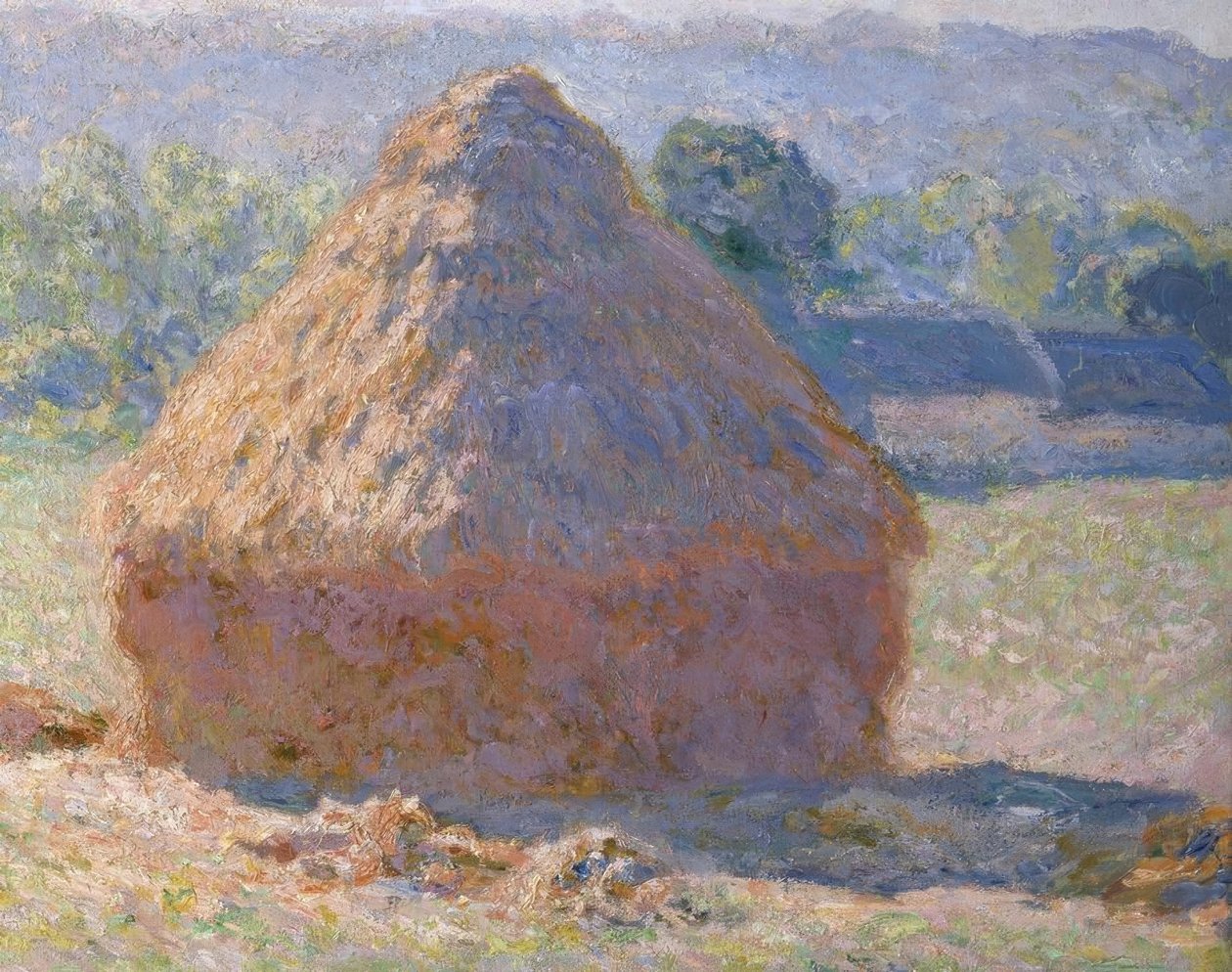 Høstakker, slutten av sommeren av Claude Monet