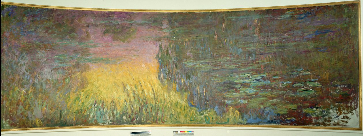 Vannliljene, solnedgang Maleri av Claude Monet (1840-1926) 1914-1926 Diptyk på 2 x 3 m hver del. Paris. Orangerie museum av Claude Monet