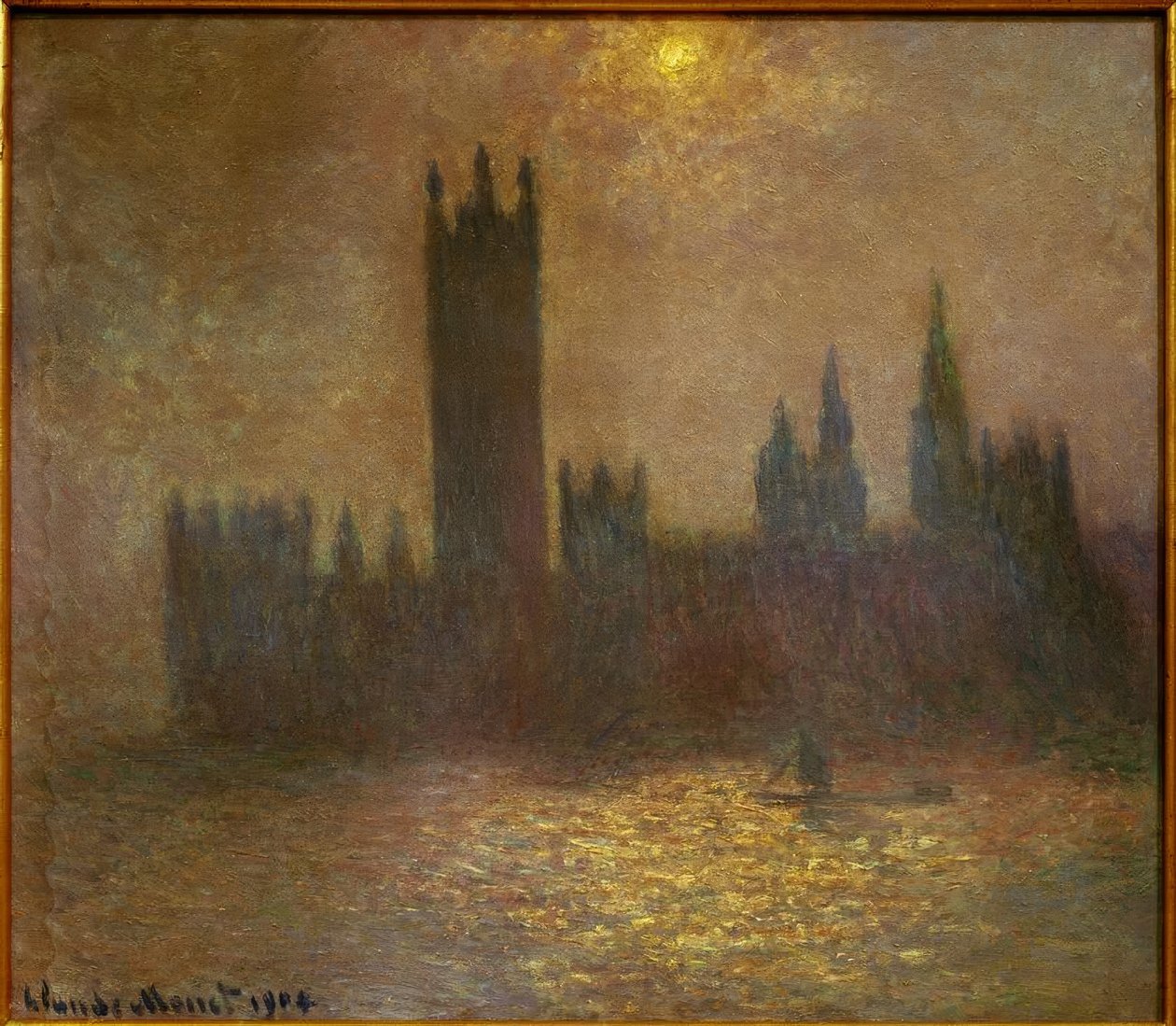 London, parlamentet, Soleffekt i tåke (Lon av Claude Monet
