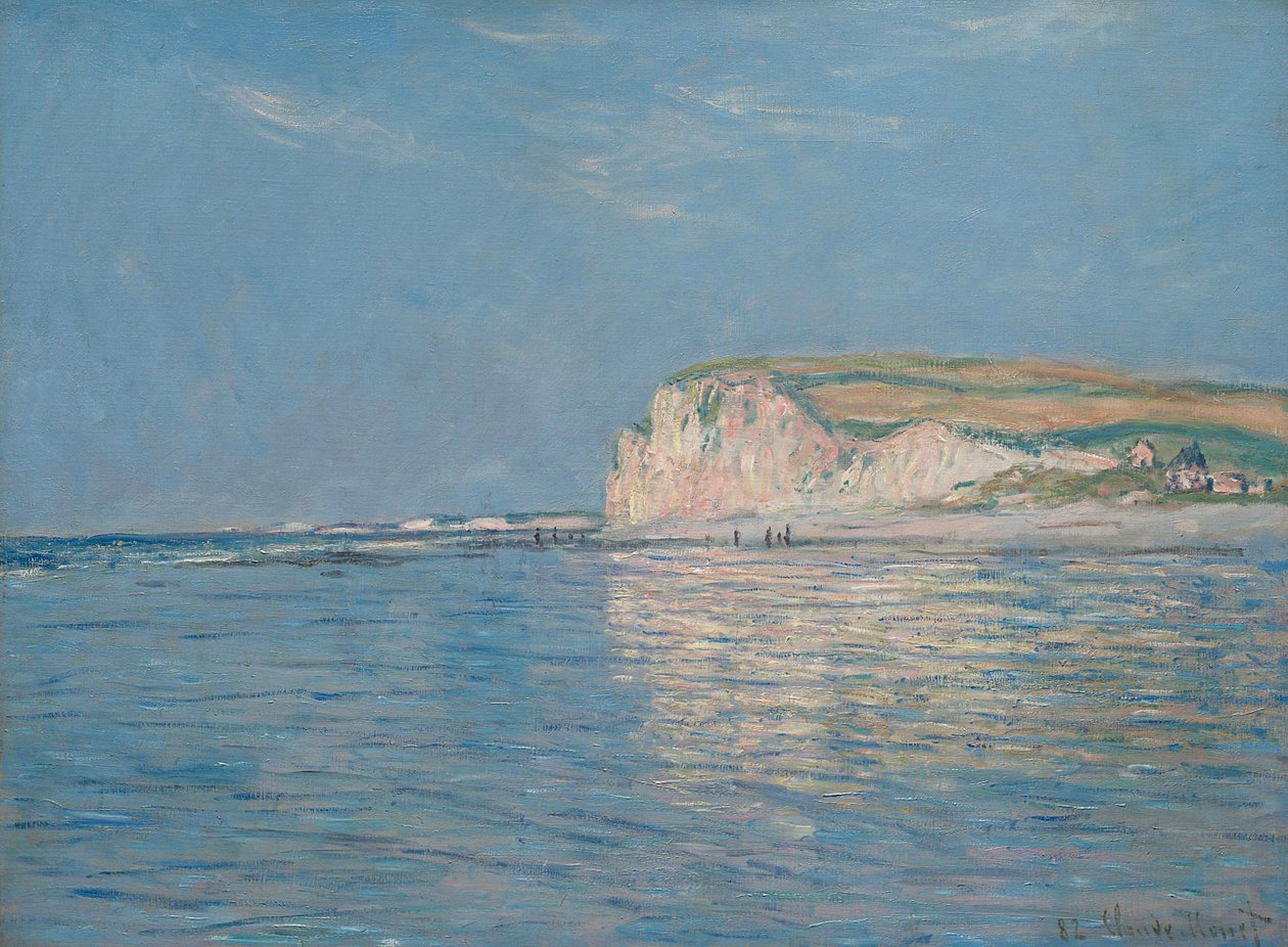Lavvann ved Pourville, nær Dieppe, 1882 av Claude Monet