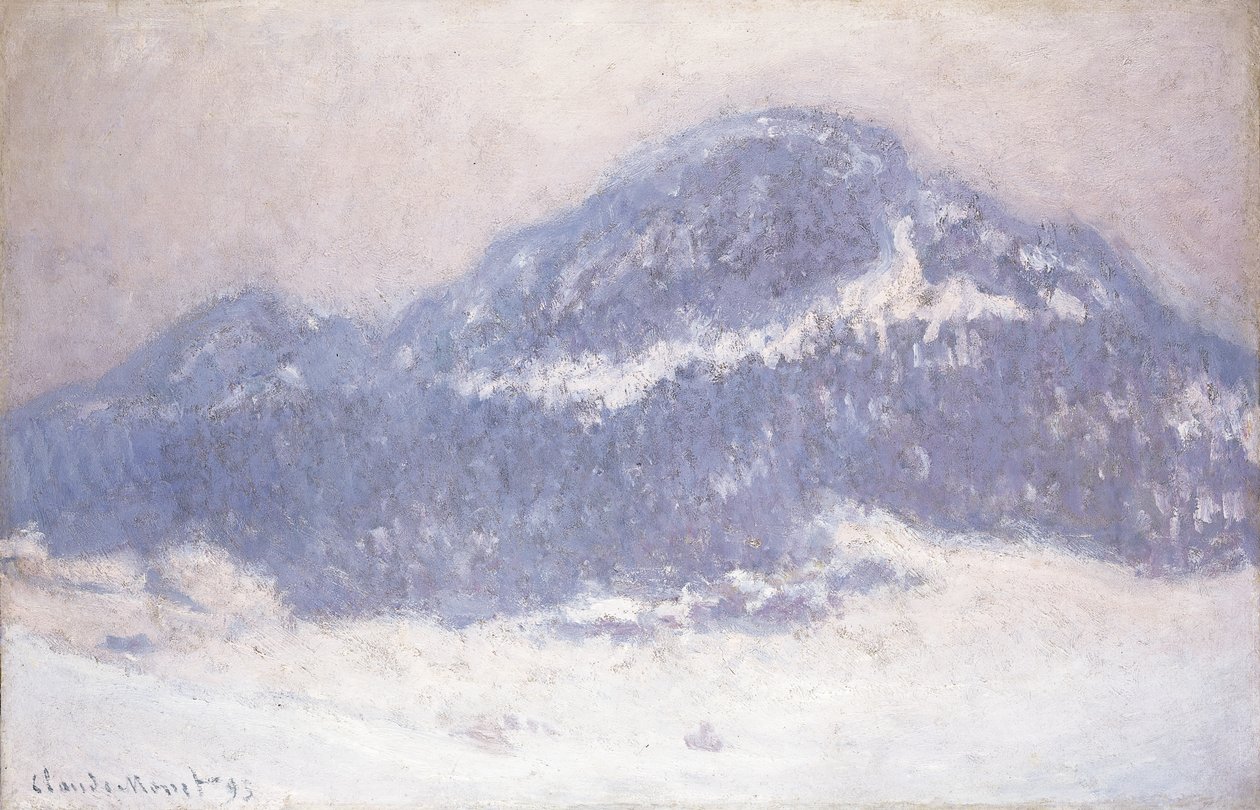 Mont Kolsaas, tåkete vær, 1895 av Claude Monet