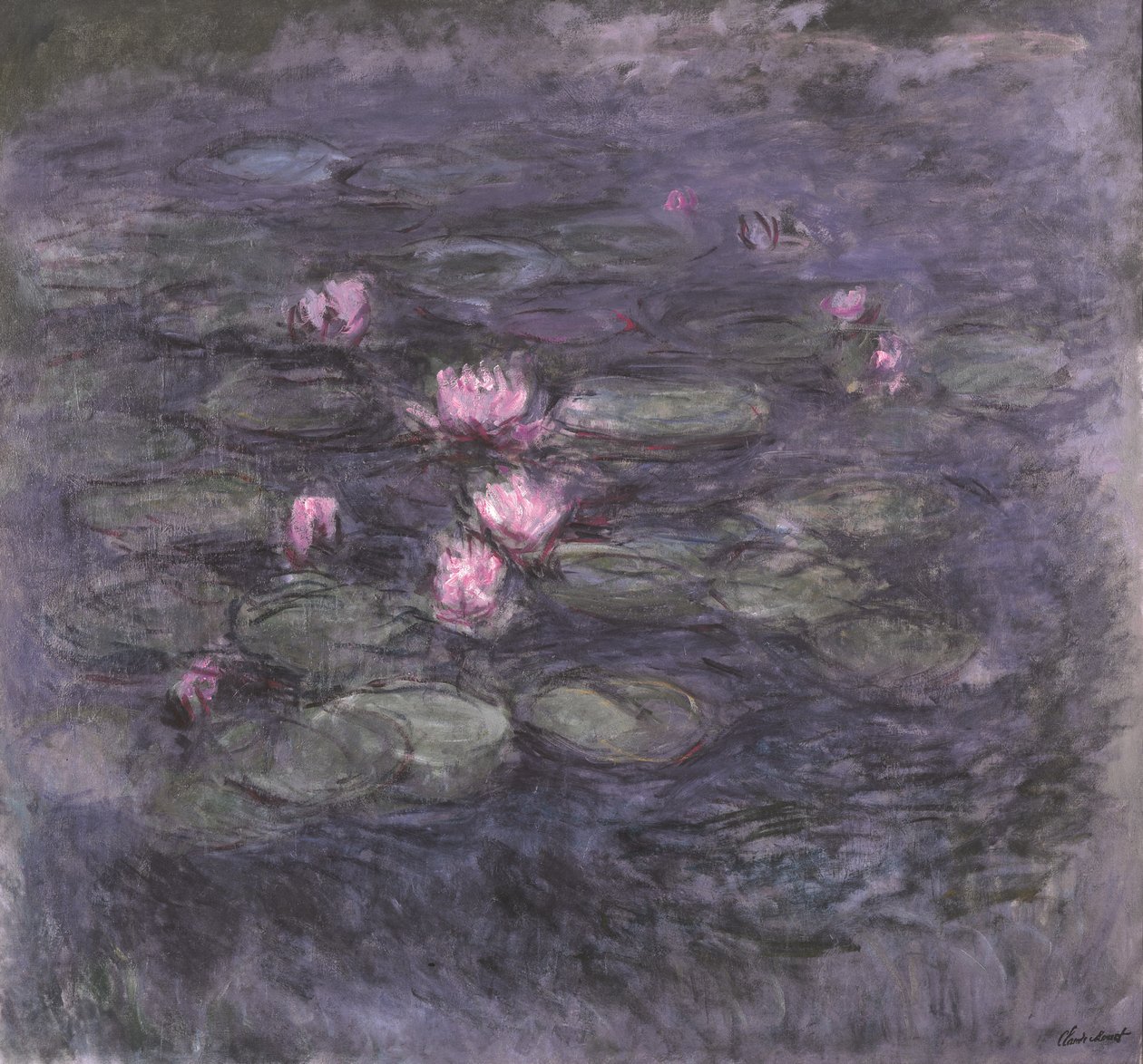 Vannliljer, ca. 1914 (olje på lerret) av Claude Monet