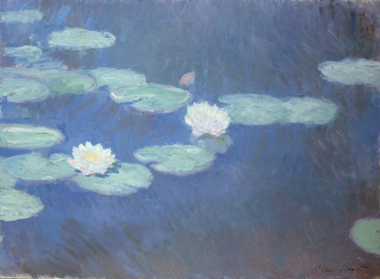 Nympheas, ca. 1916-19 (olje på lerret) av Claude Monet