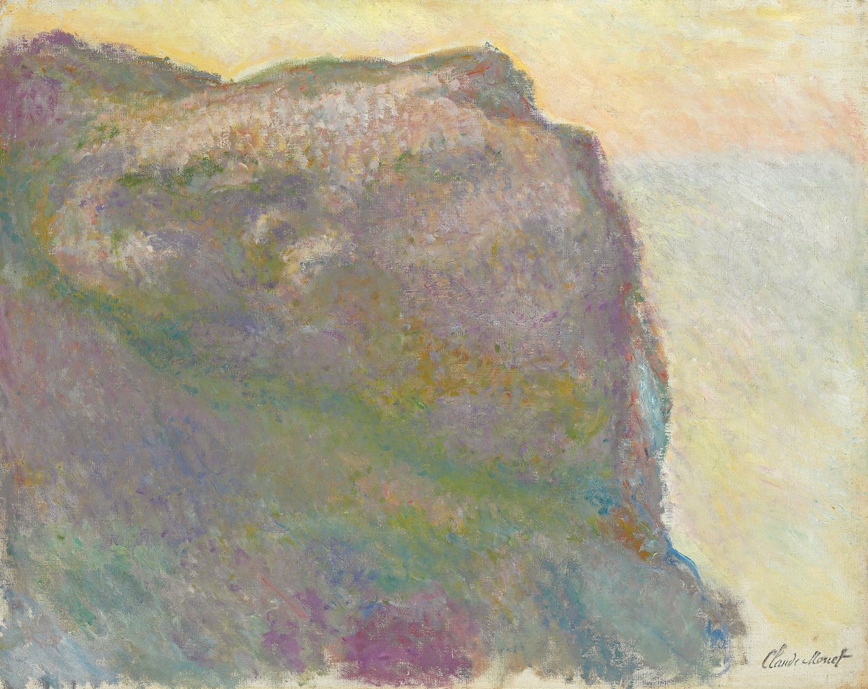 On the Cliff, Petit D"Ailly; On the Cliff, at Petit Ailly, 1896 av Claude Monet