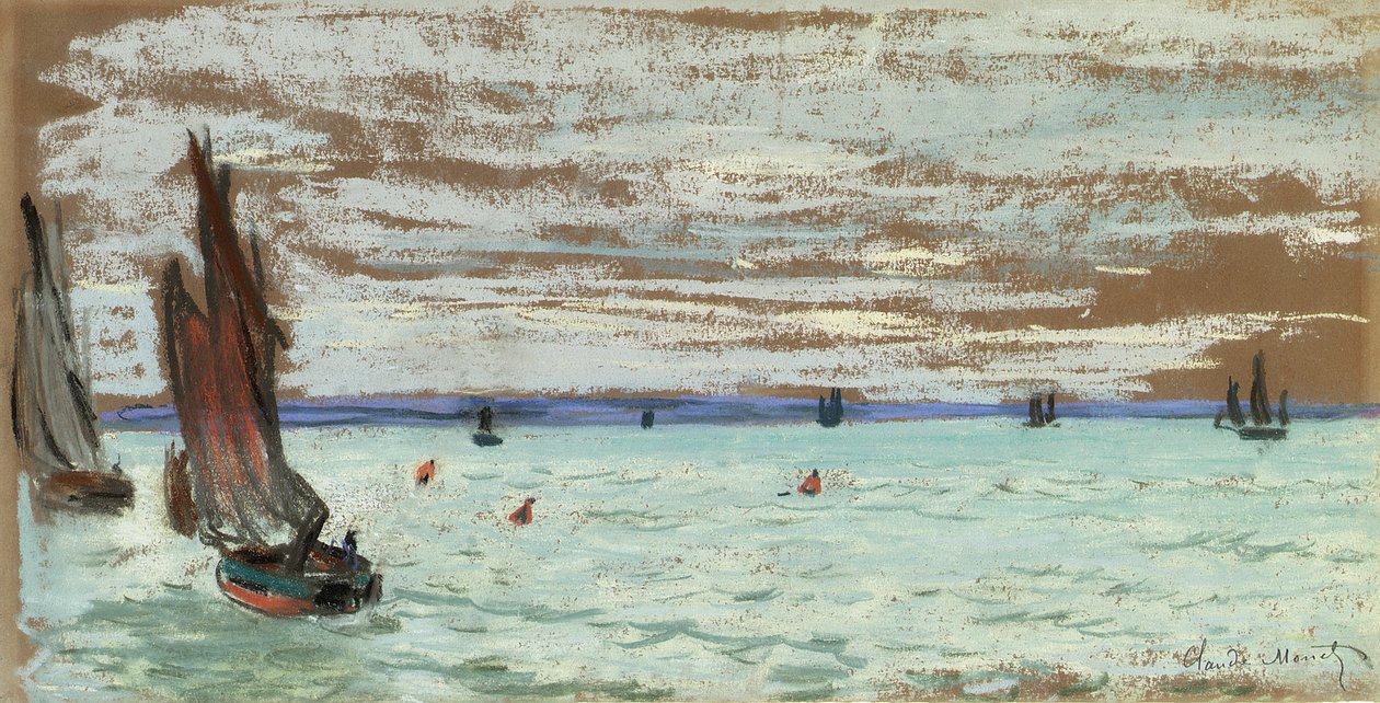 Åpent hav, ca. 1866 av Claude Monet