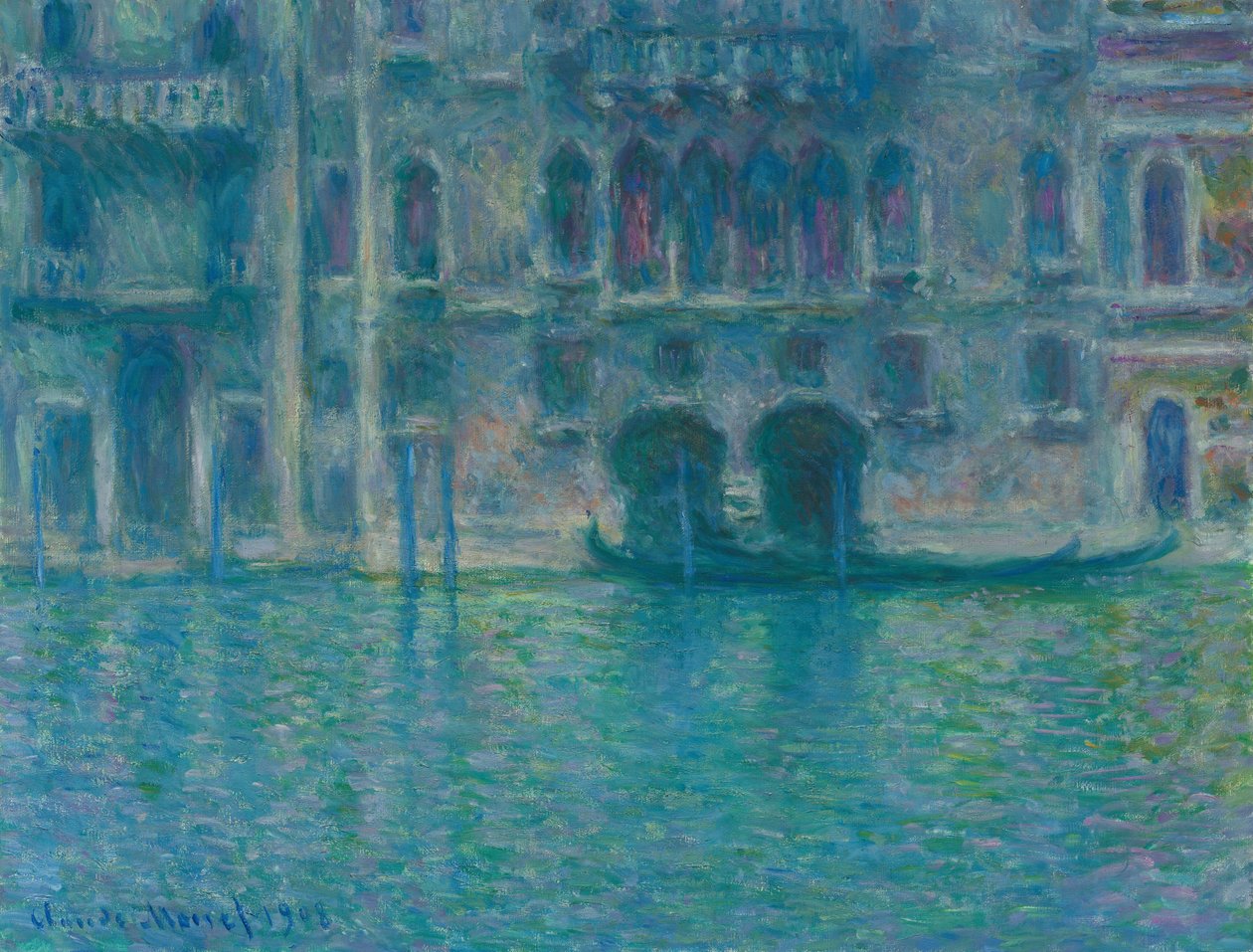 Palazzo da Mula, Venezia, 1908. av Claude Monet