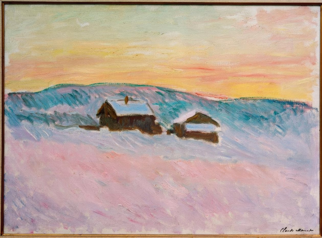 Norsk landskap, Blå hus av Claude Monet