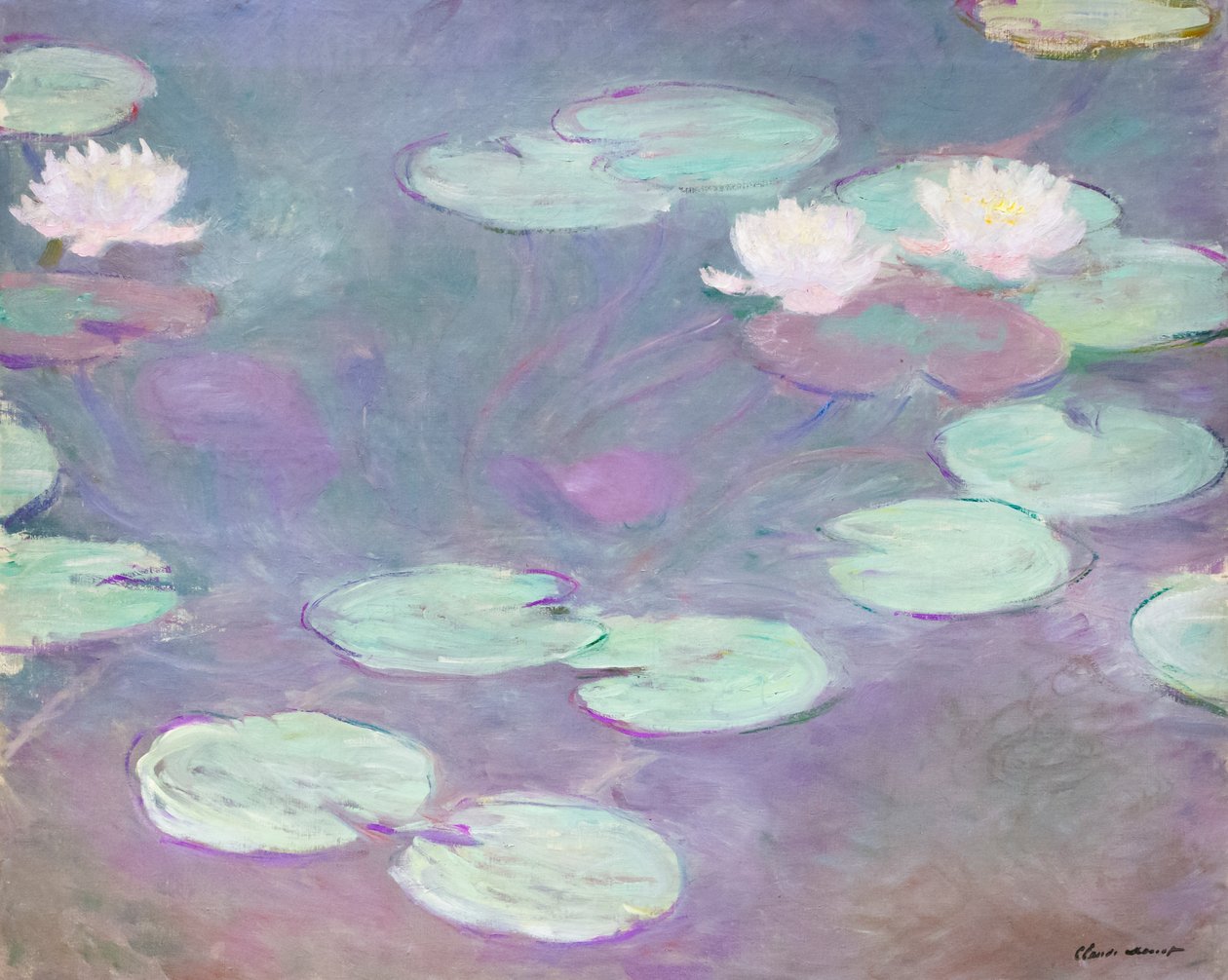 Rosa vannliljer, Claude Monet av Claude Monet