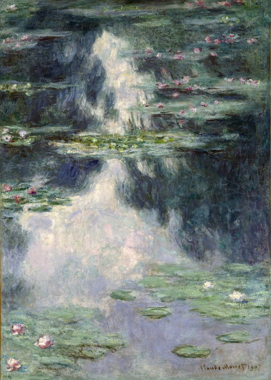 Dam med vannliljer, 1907 av Claude Monet