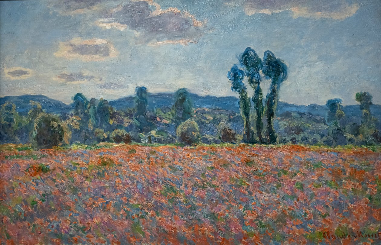 Valmuefelt av Claude Monet