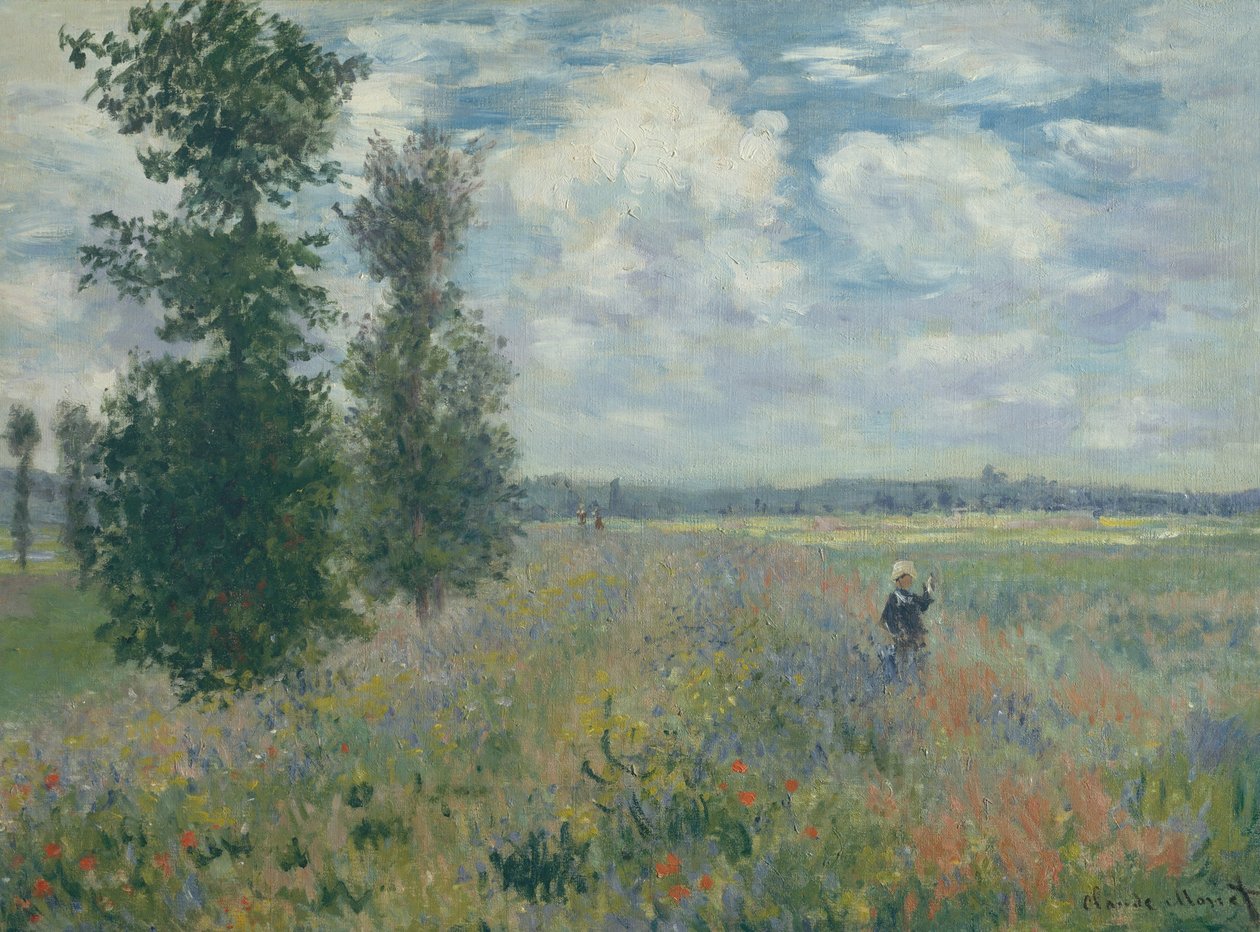Poppy Fields nær Argenteuil av Claude Monet