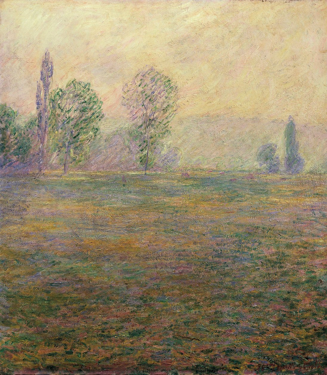 Eng ved Giverny. Maleri av Claude MONET (1840-1926) av Claude Monet