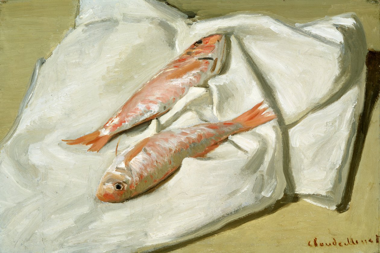 Rød multe, ca. 1870 av Claude Monet