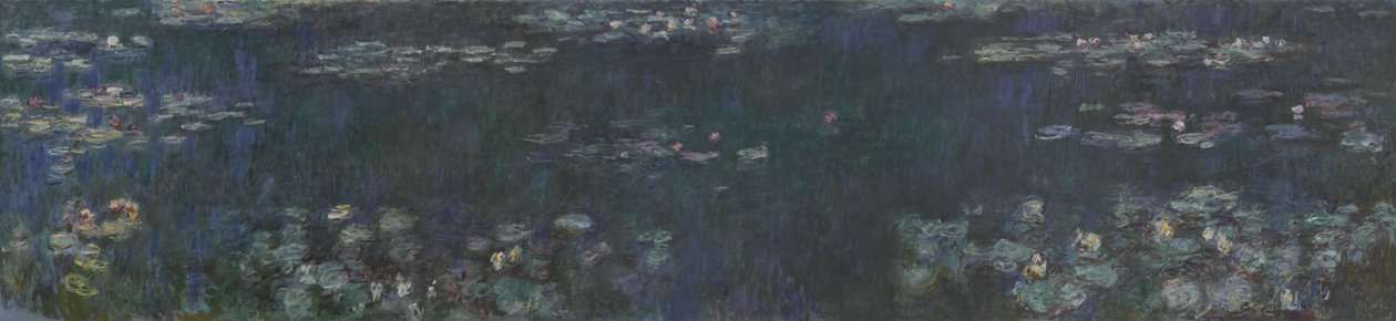 Grønne speilinger av Claude Monet