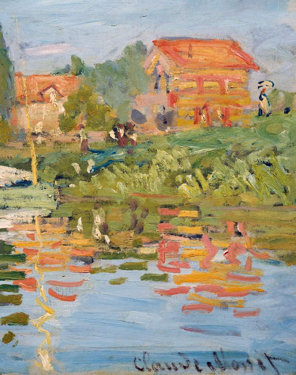 Regattaer på Argenteuil, ca. 1872 (olje på lerret) (detalj) av Claude Monet
