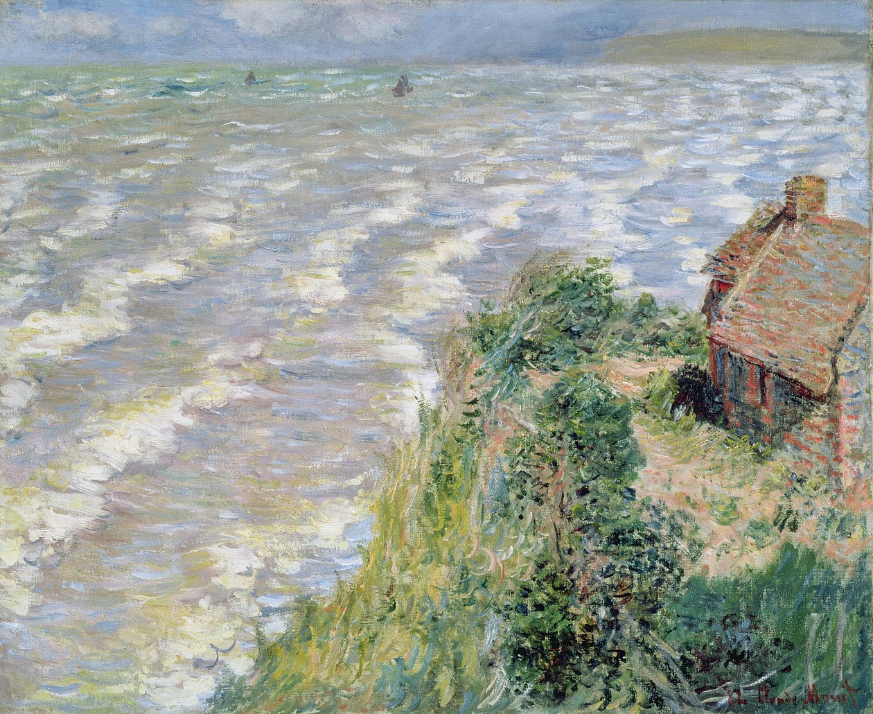 Rising Tide ved Pourville, 1882 av Claude Monet