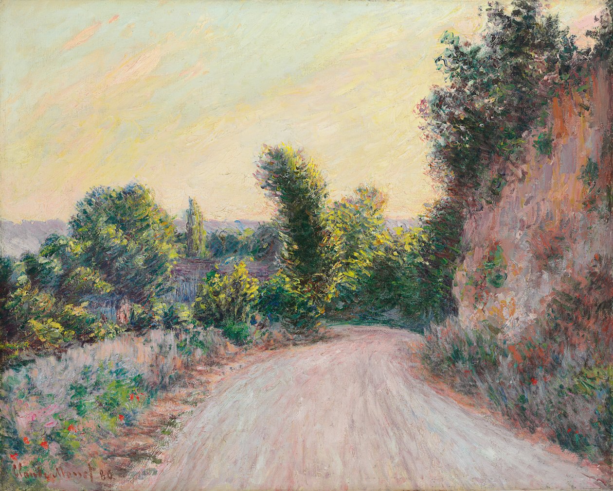 Vei; Vei, 1885 av Claude Monet