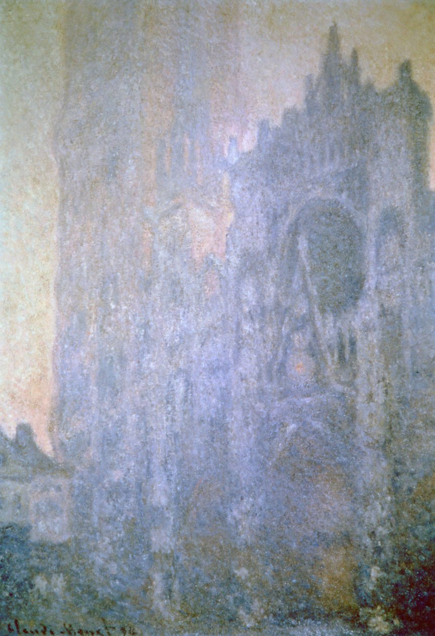 Rouen katedral, tidlig morgenlys, 1894 av Claude Monet