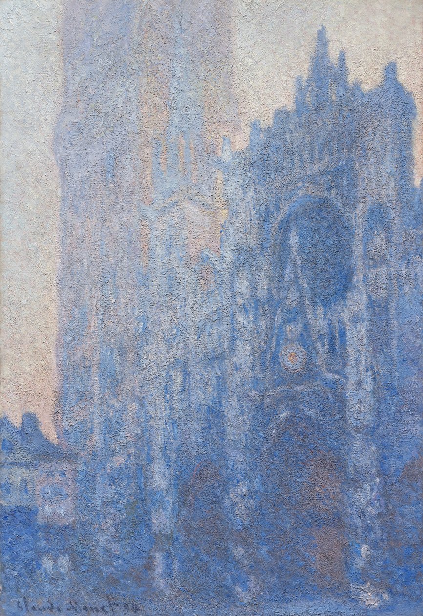 Fasaden på Rouen-katedralen og Tour d