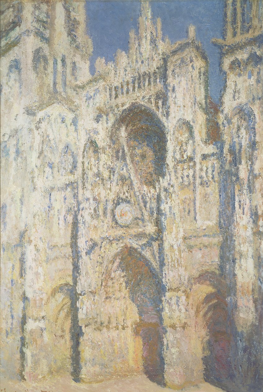 Rouen-katedralen i fullt sollys: Harmoni i blått og gull, 1894 av Claude Monet