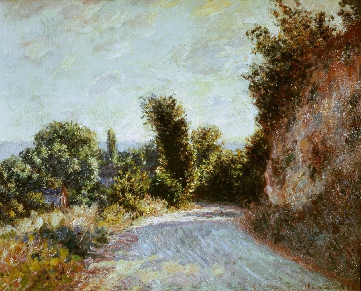 Vei nær Giverny av Claude Monet