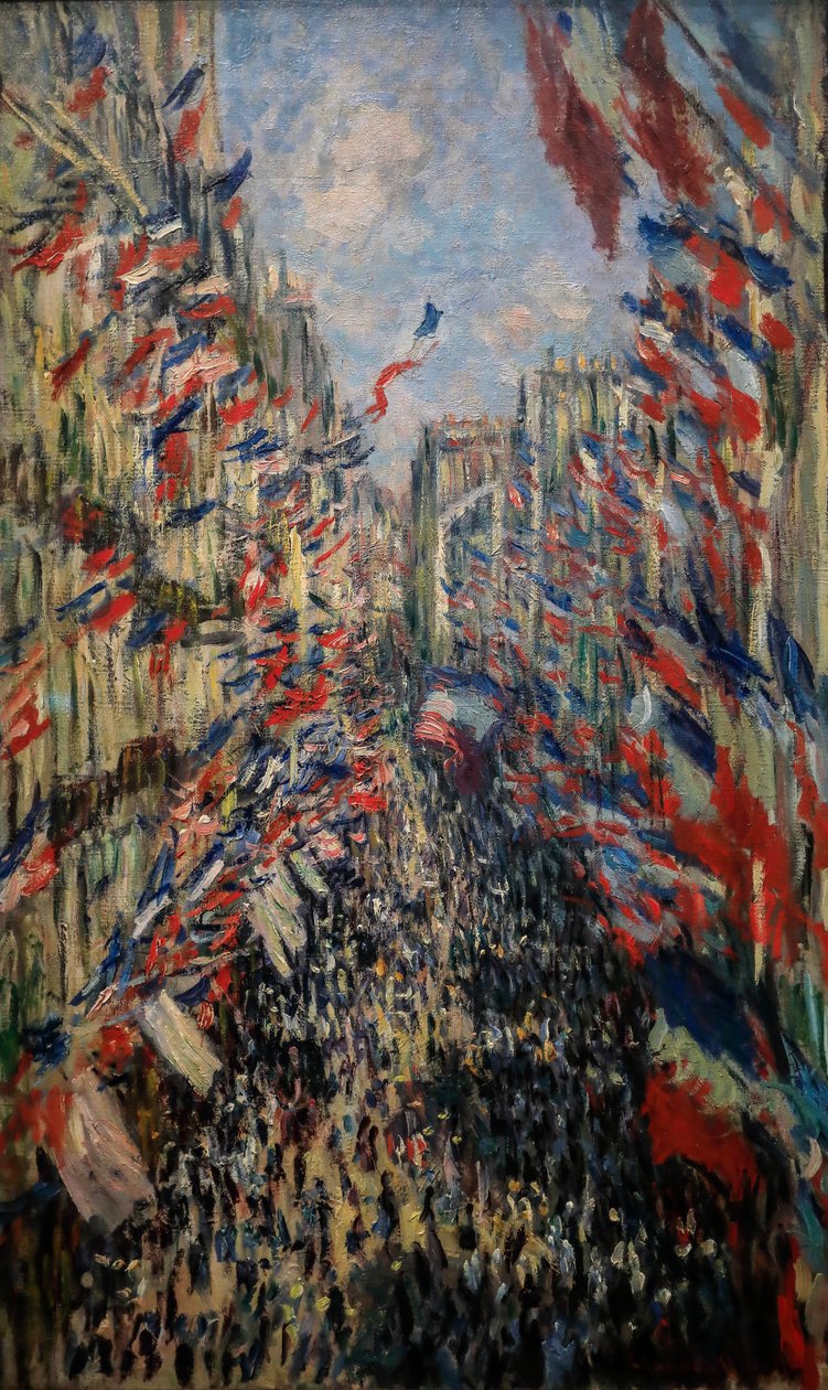 Rue de Montorgueil, feiring 30. juni 1878 av Claude Monet