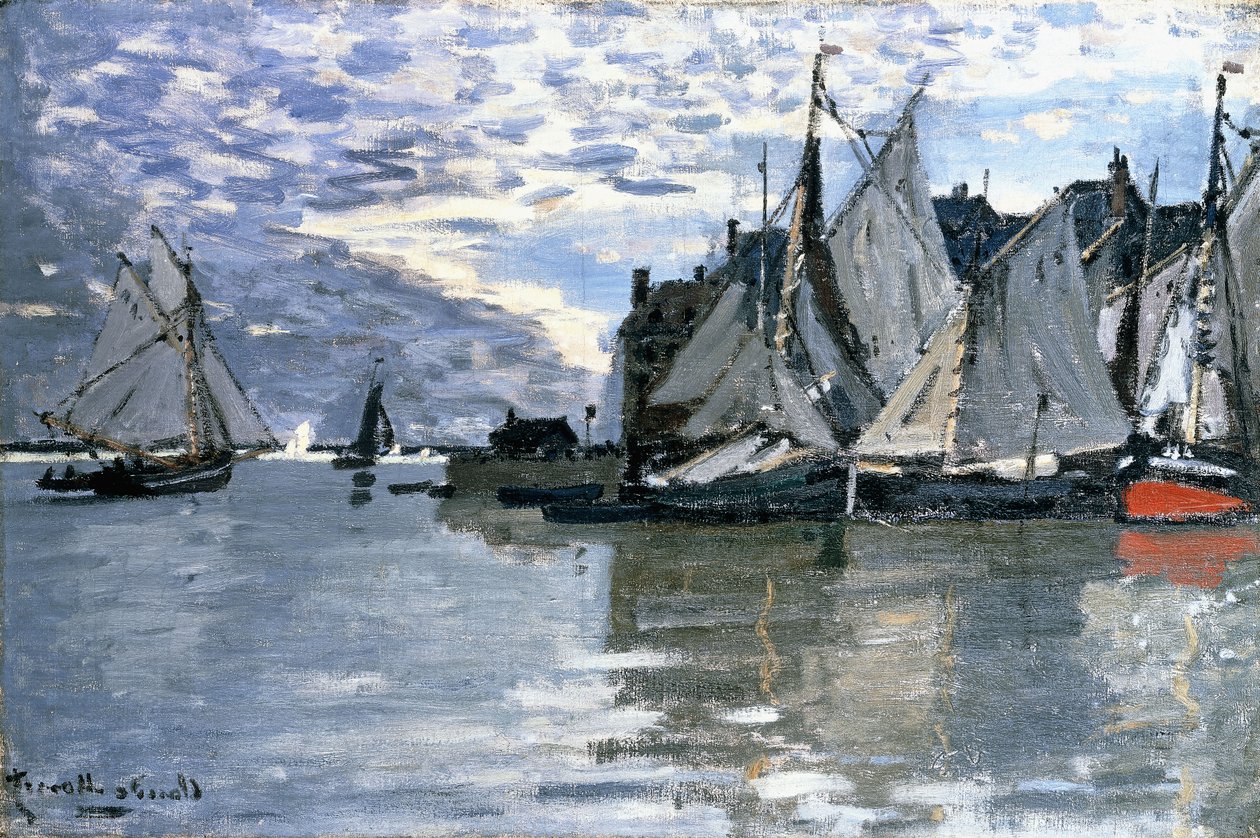 Seilbåter, ca. 1864-1866 av Claude Monet