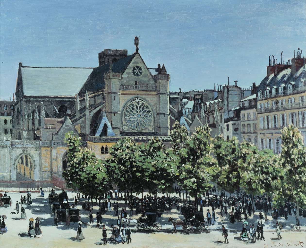 Saint-Germain the Auxerrois, 1867 av Claude Monet