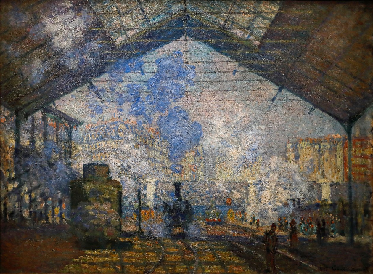 Saint-Lazare stasjon av Claude Monet