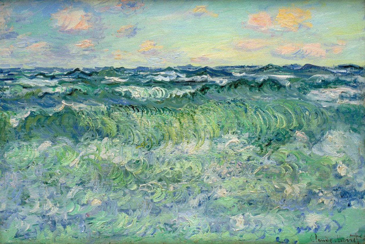 Seascape, Pourville av Claude Monet