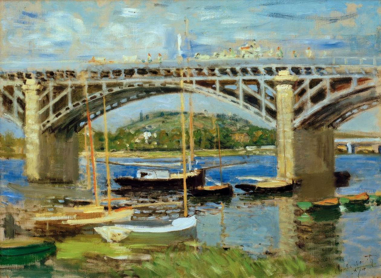 Argenteuil-broen over Seinen av Claude Monet