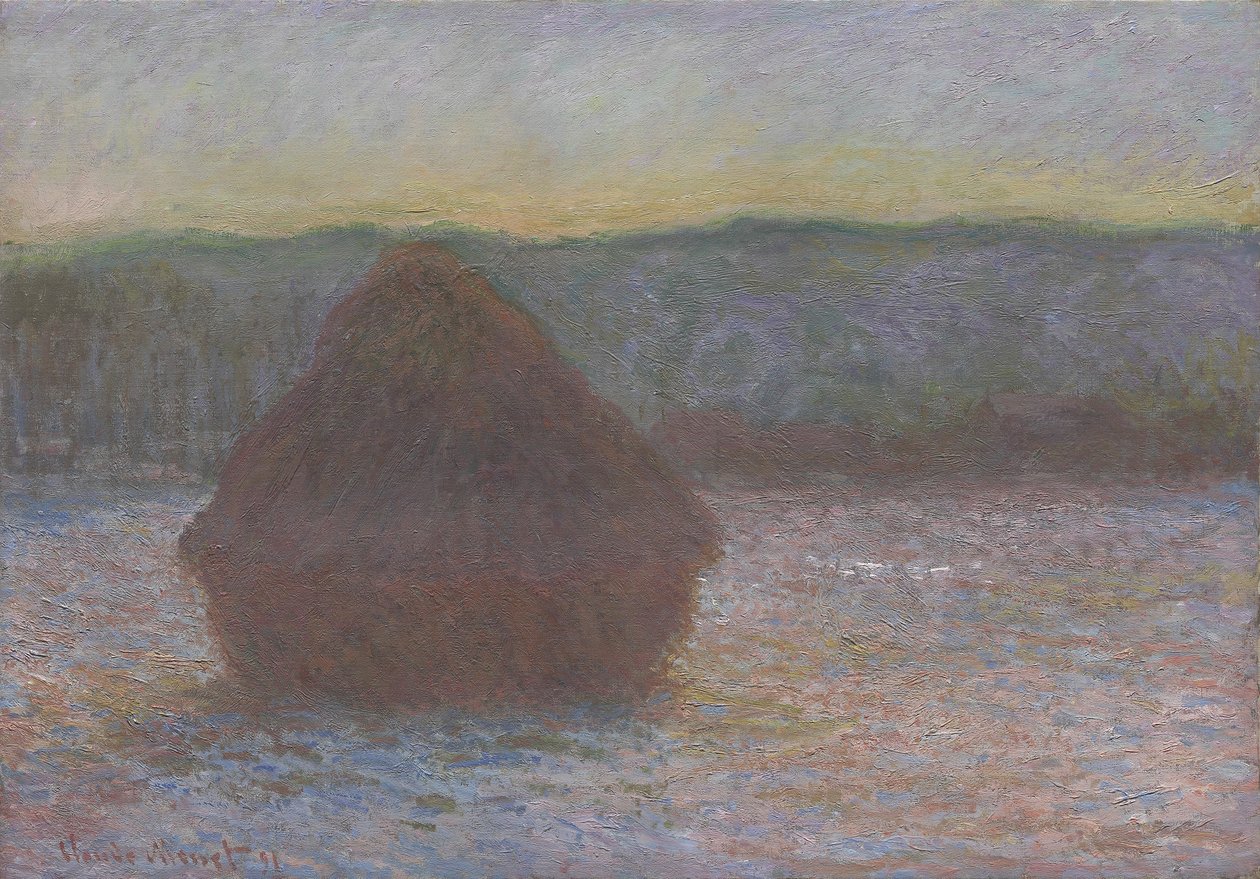 Stabel av hvete av Claude Monet