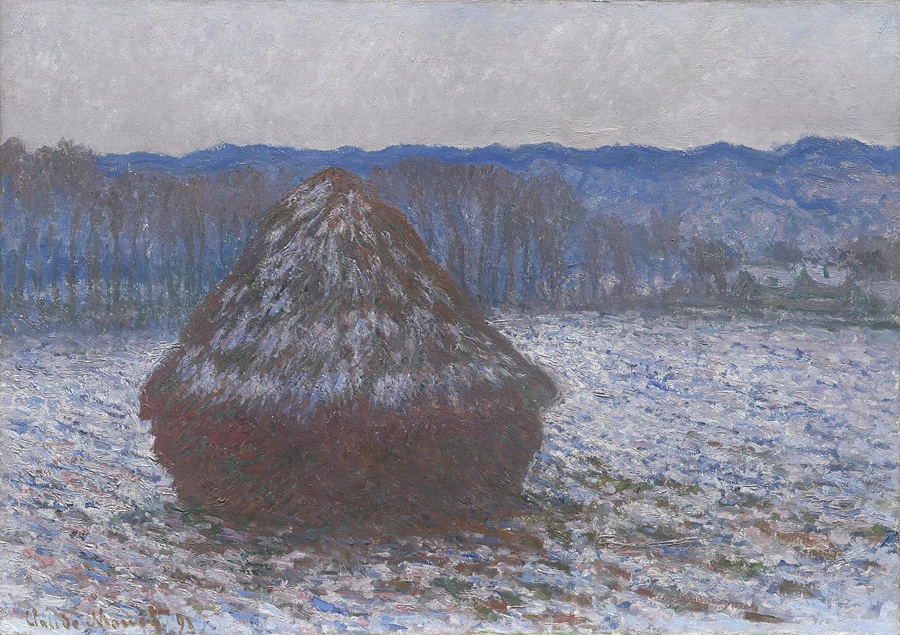 Hvetestabel, 1890-91 av Claude Monet